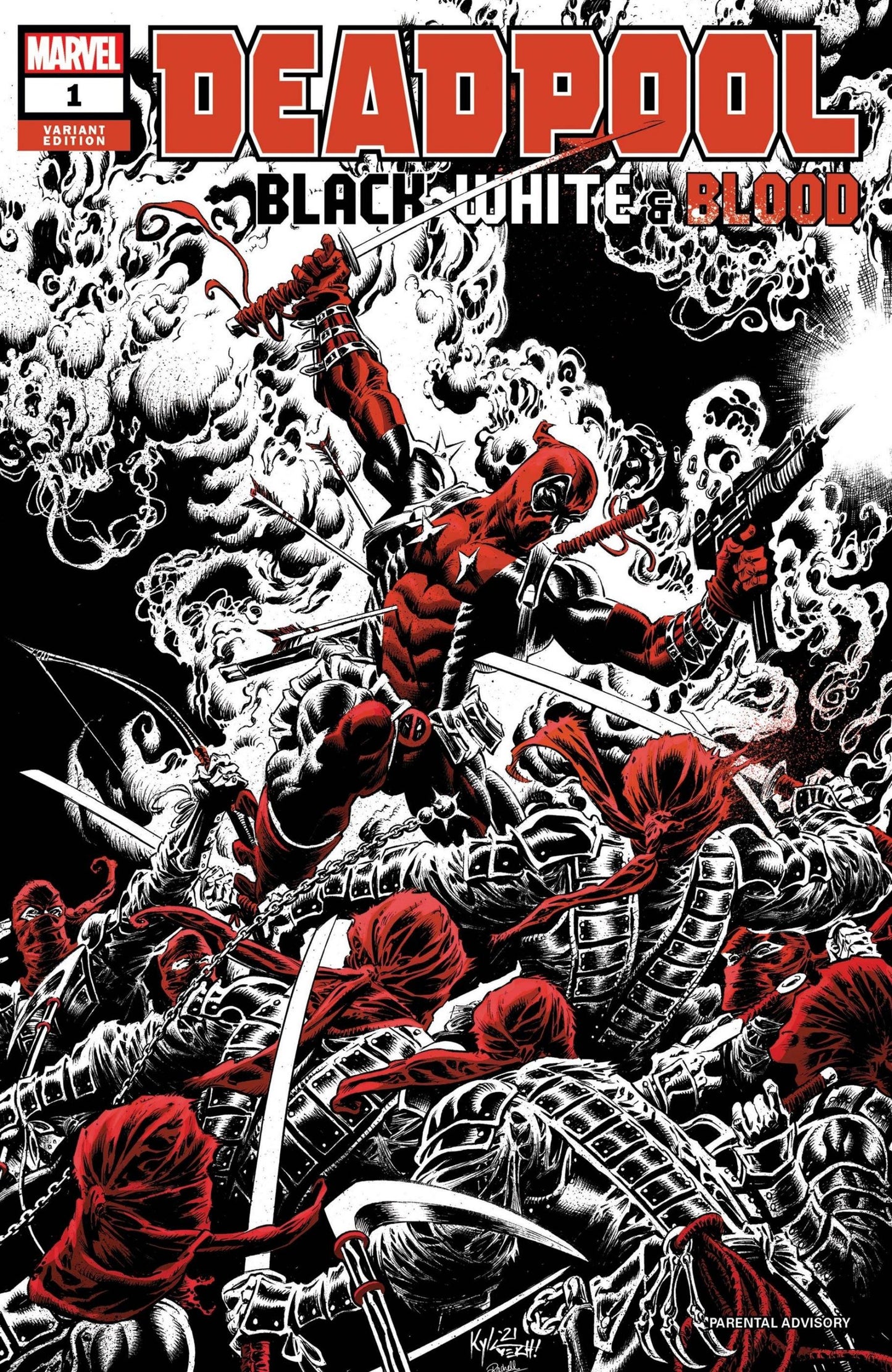 Deadpool Black, White & Blood #1 Hotz Variant