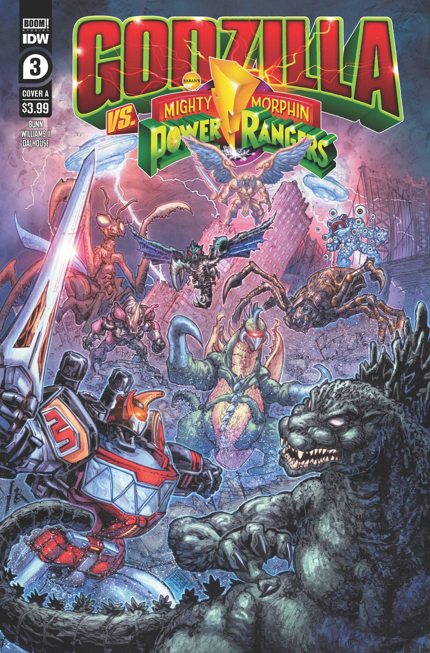 Godzilla Vs. MMPR #3A