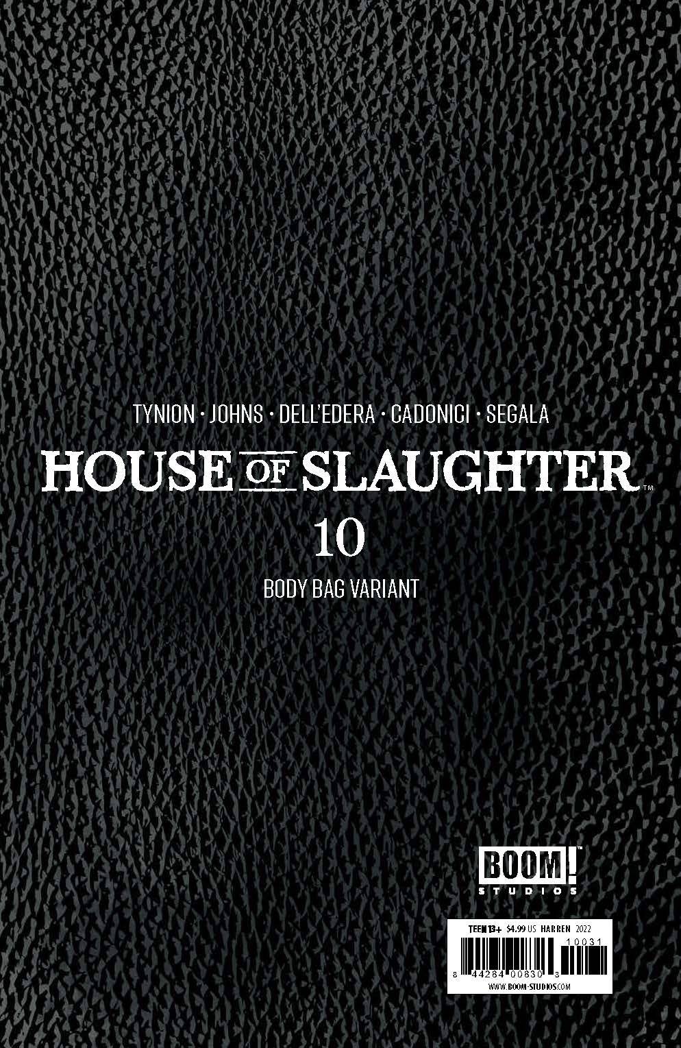 House of Slaughter #10C Bodybag Variant