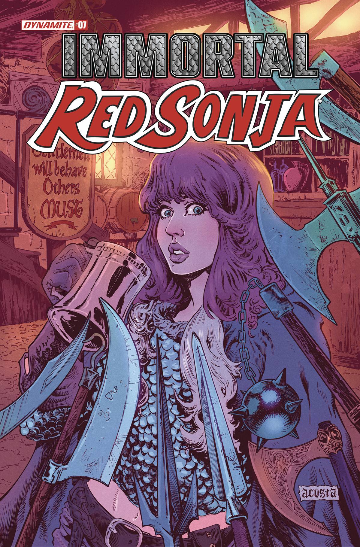 Immortal Red Sonja #7F Acosta Variant