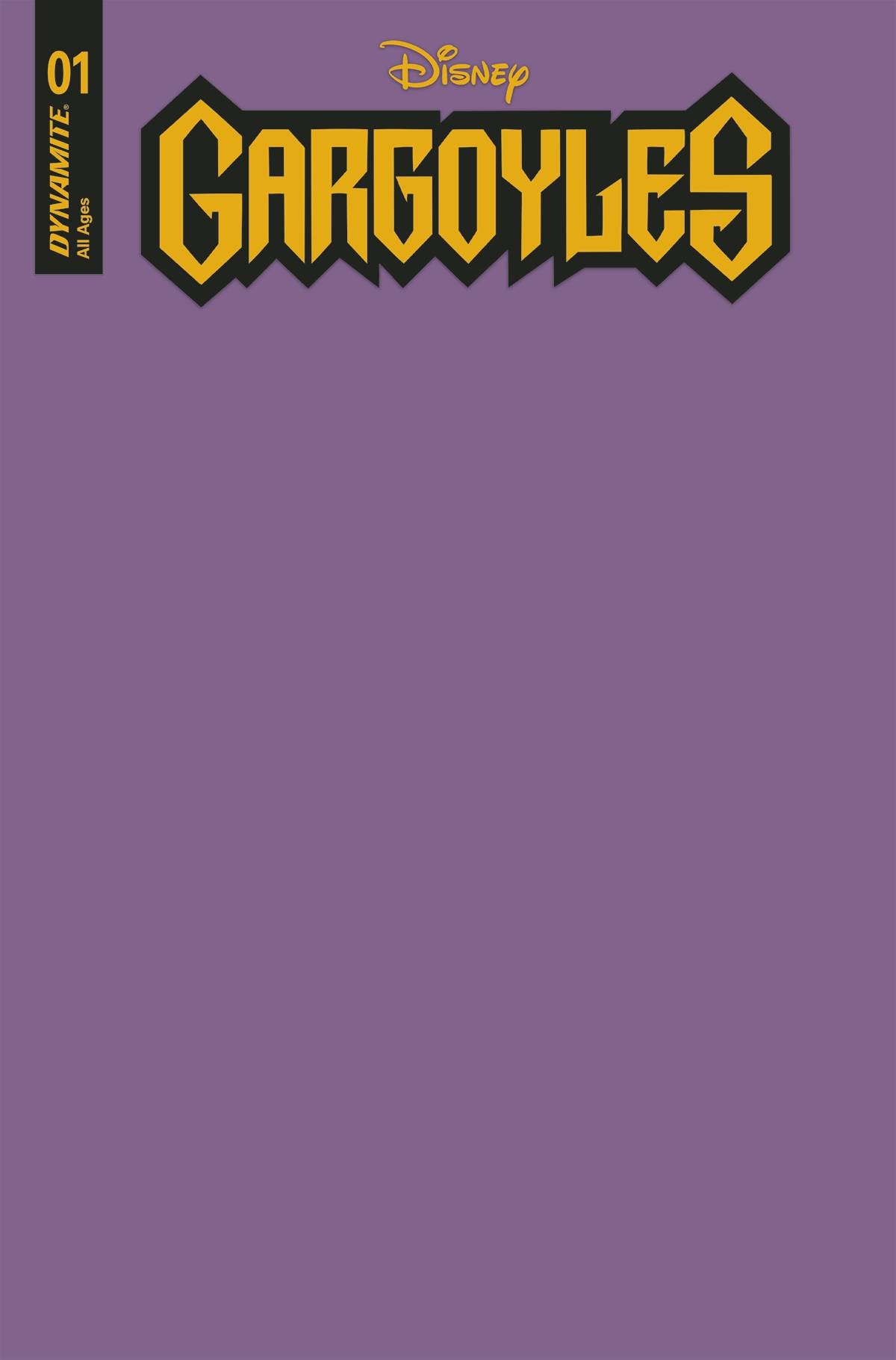 Gargoyles #1G Blank Variant
