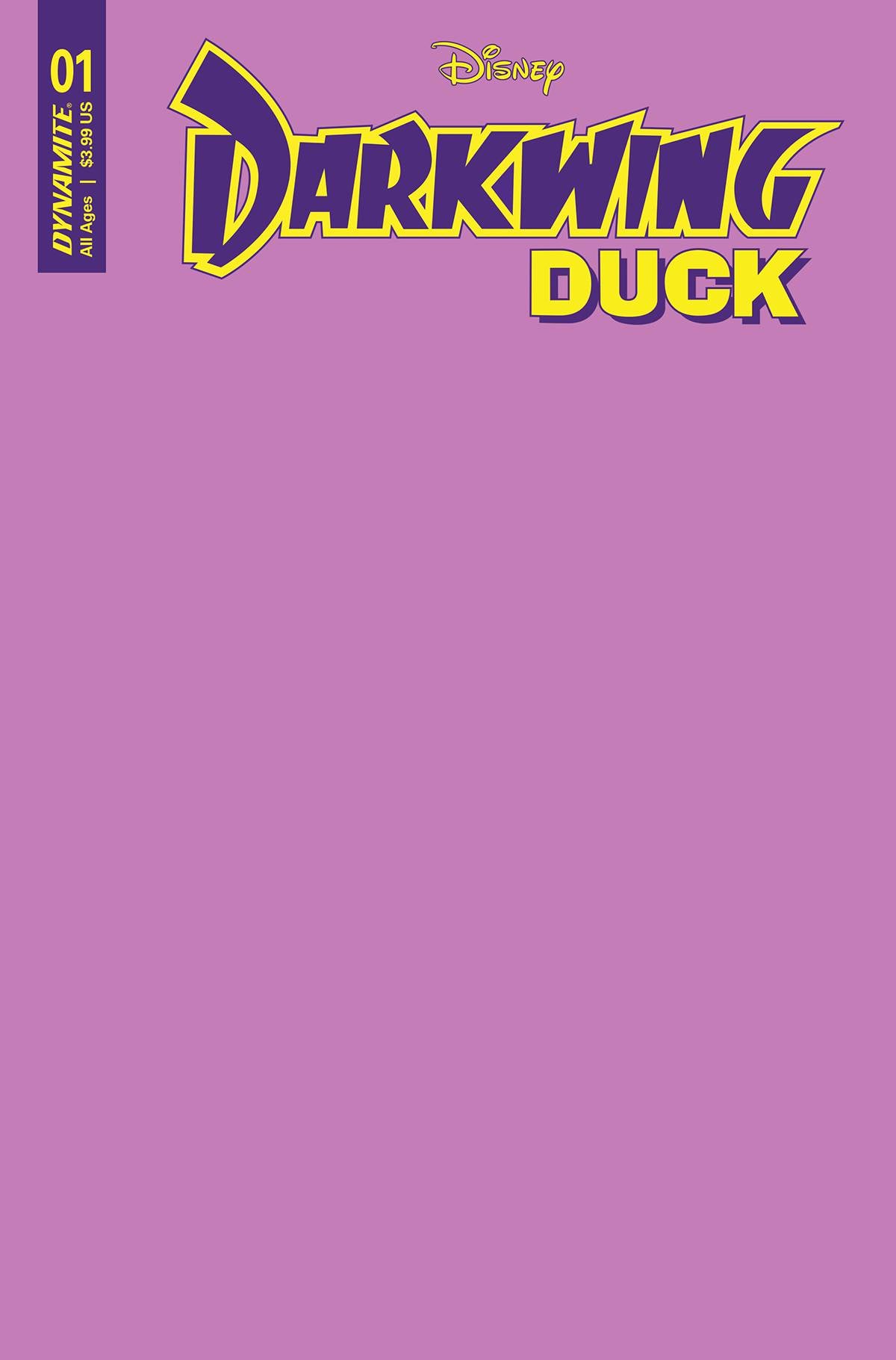 Darkwing Duck #1F Blank Variant