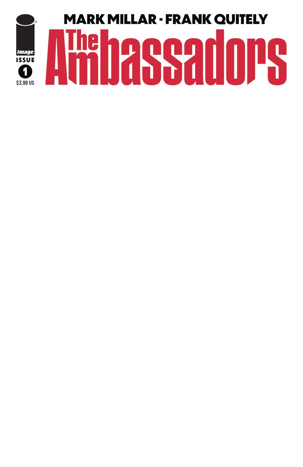 Ambassadors #1 Blank Variant (MR)