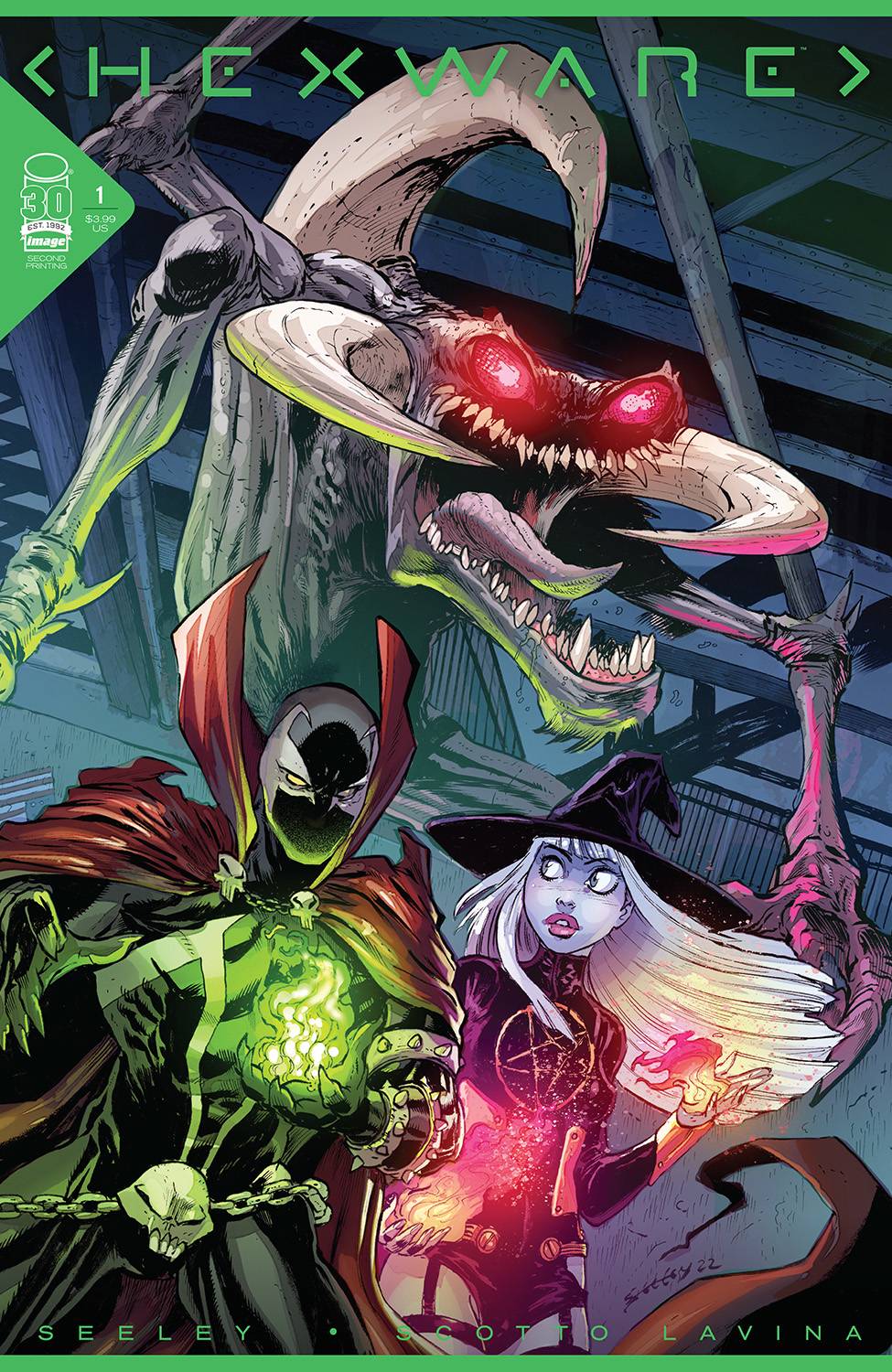 Hexware #1 (of 6) Spawn Variant (MR) 2nd Printing