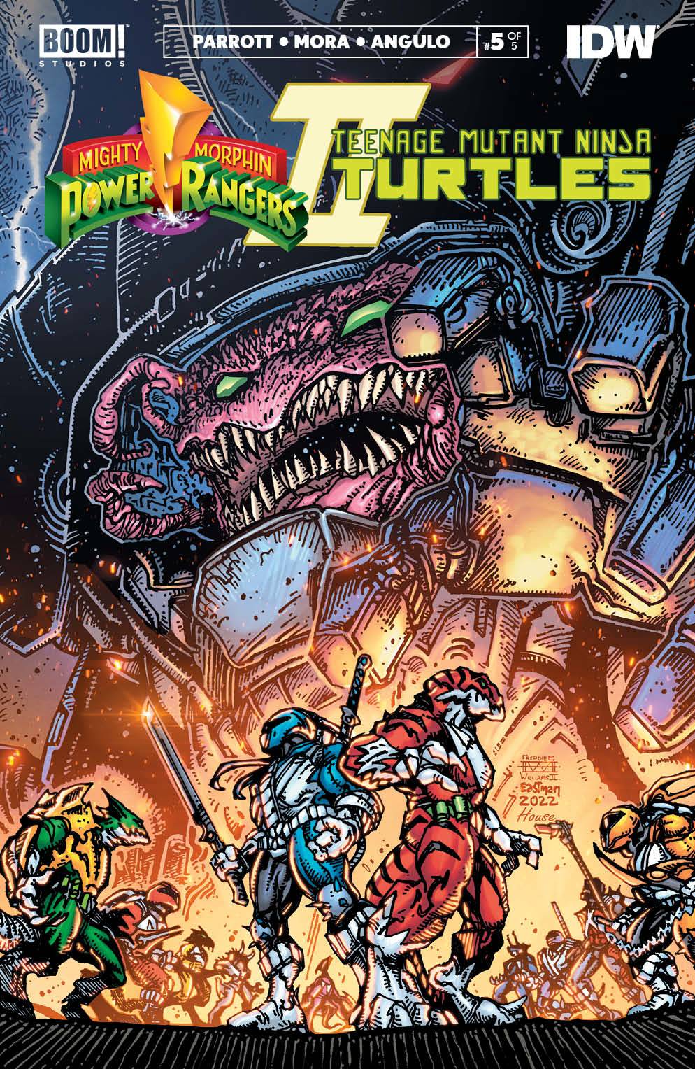 Mighty Morphin Power Rangers / Teenage Mutant Ninja Turtles 2 #5B (of 5) Eastman Variant