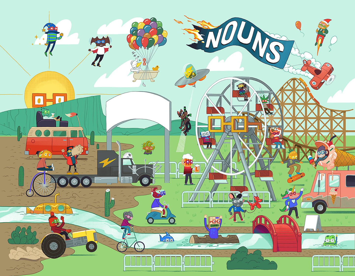 NOUNS NOUNTOWN #1A (OF 6)