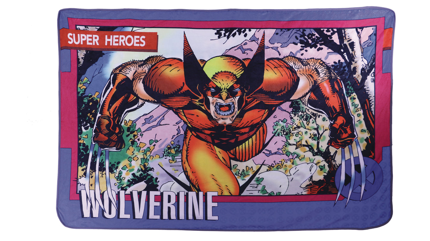 SDCC 2023 MARVEL WOLVERINE CARD PX DLX FLEECE BLANKET TIN