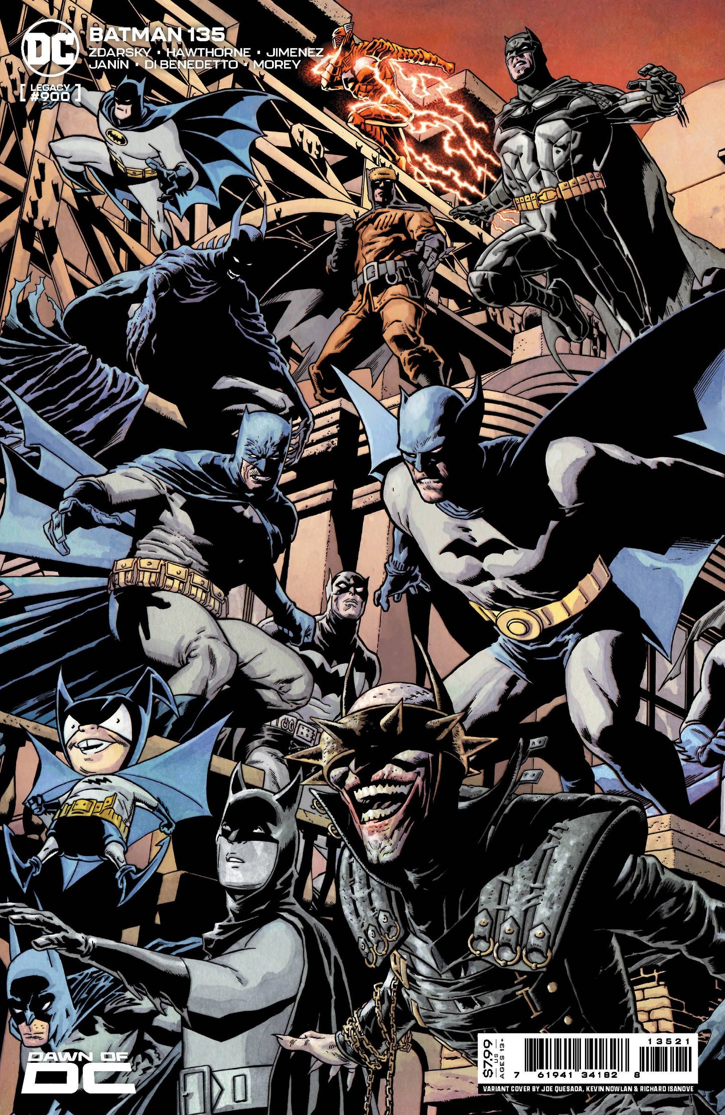 Batman #135 CVR B Joe Quesada Connecting Cardstock Var (#900)