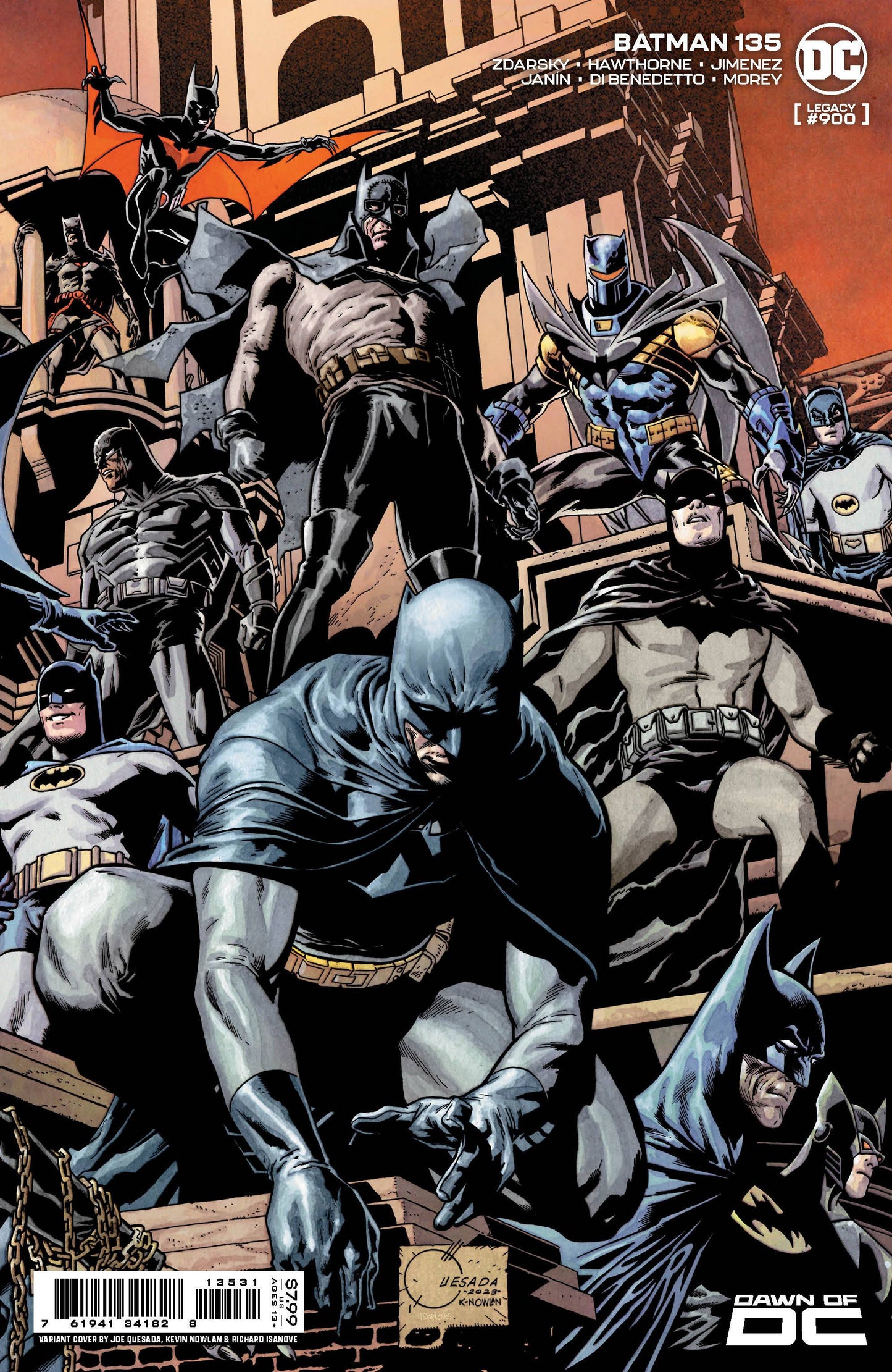 Batman #135 CVR C Joe Quesada Connecting Card Stock Var (#900)