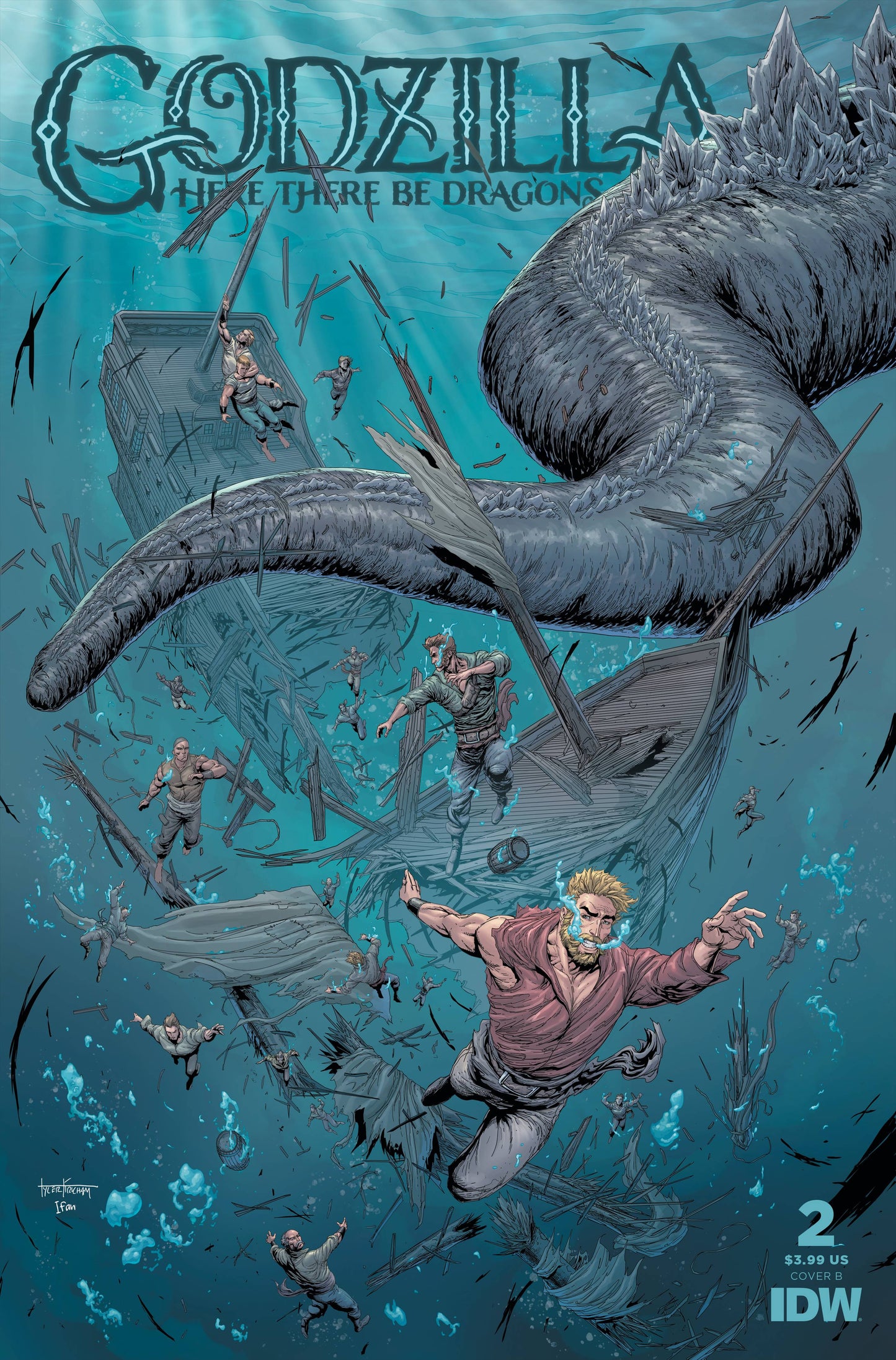 GODZILLA HERE THERE BE DRAGONS #2B KIRKHAM VARIANT