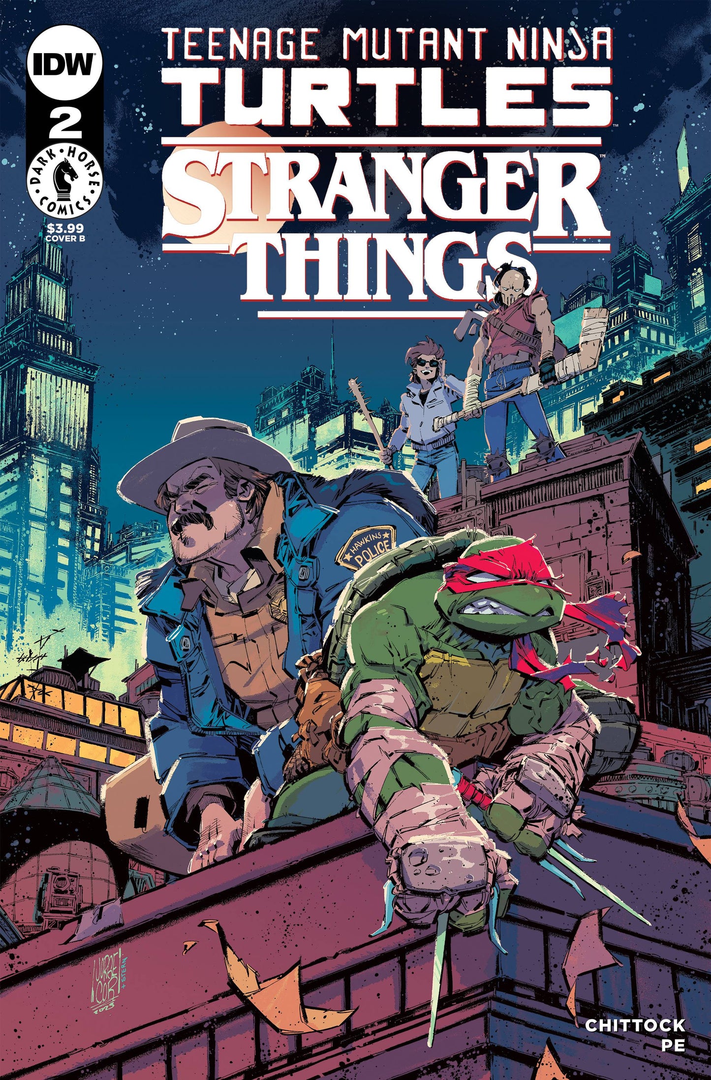 TMNT X STRANGER THINGS #2B CORONA VARIANT