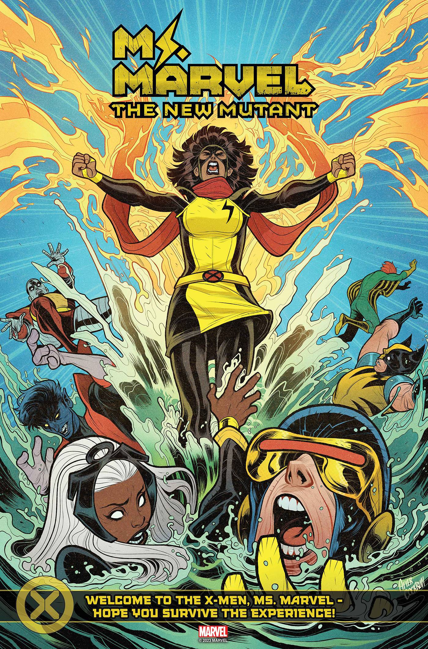 MS MARVEL NEW MUTANT #1G TORQUE TEAM HOMAGE VARIANT