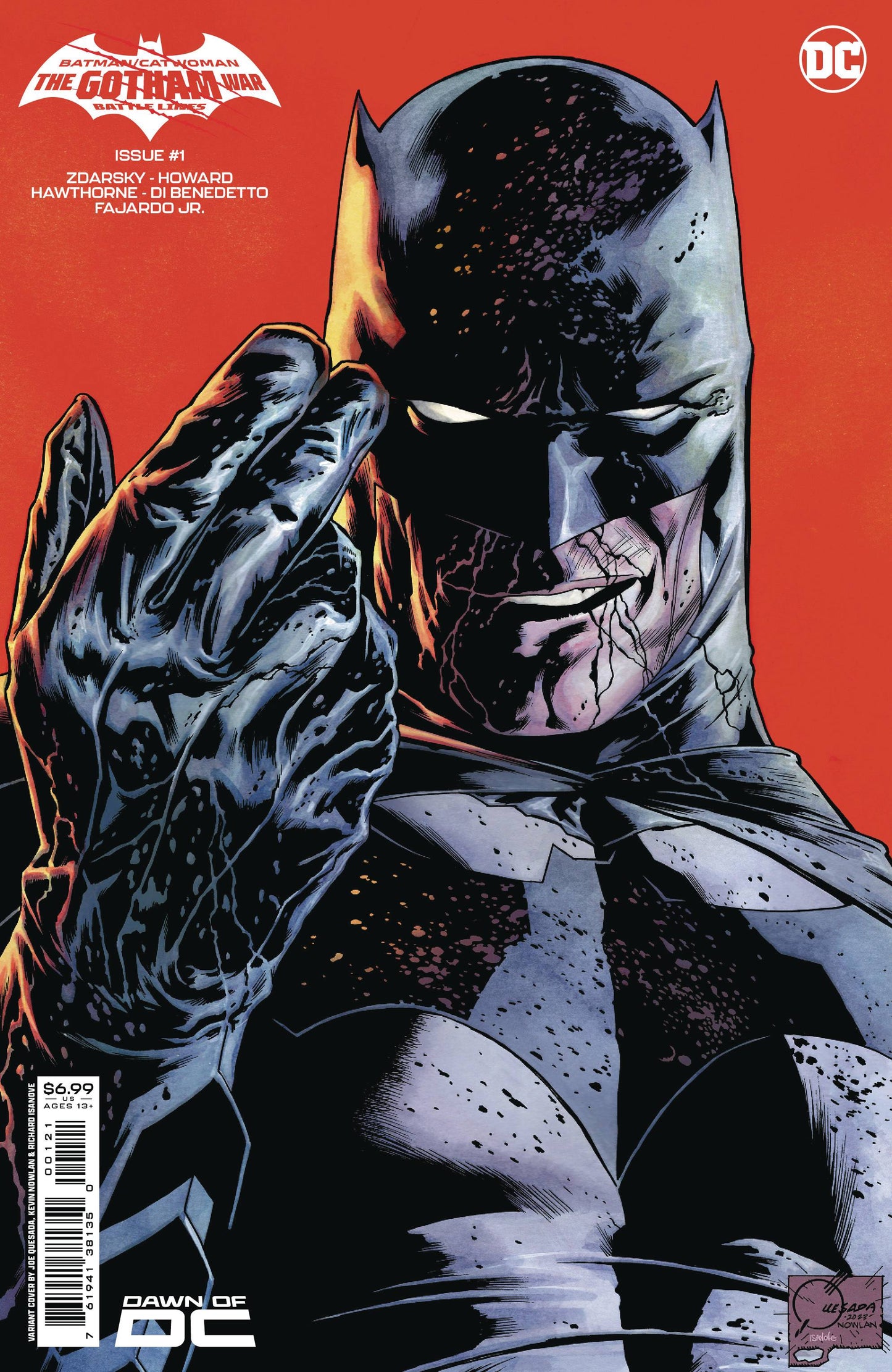 BATMAN CATWOMAN THE GOTHAM WAR BATTLE LINES #1 (ONE SHOT) QUESADA VARIANT