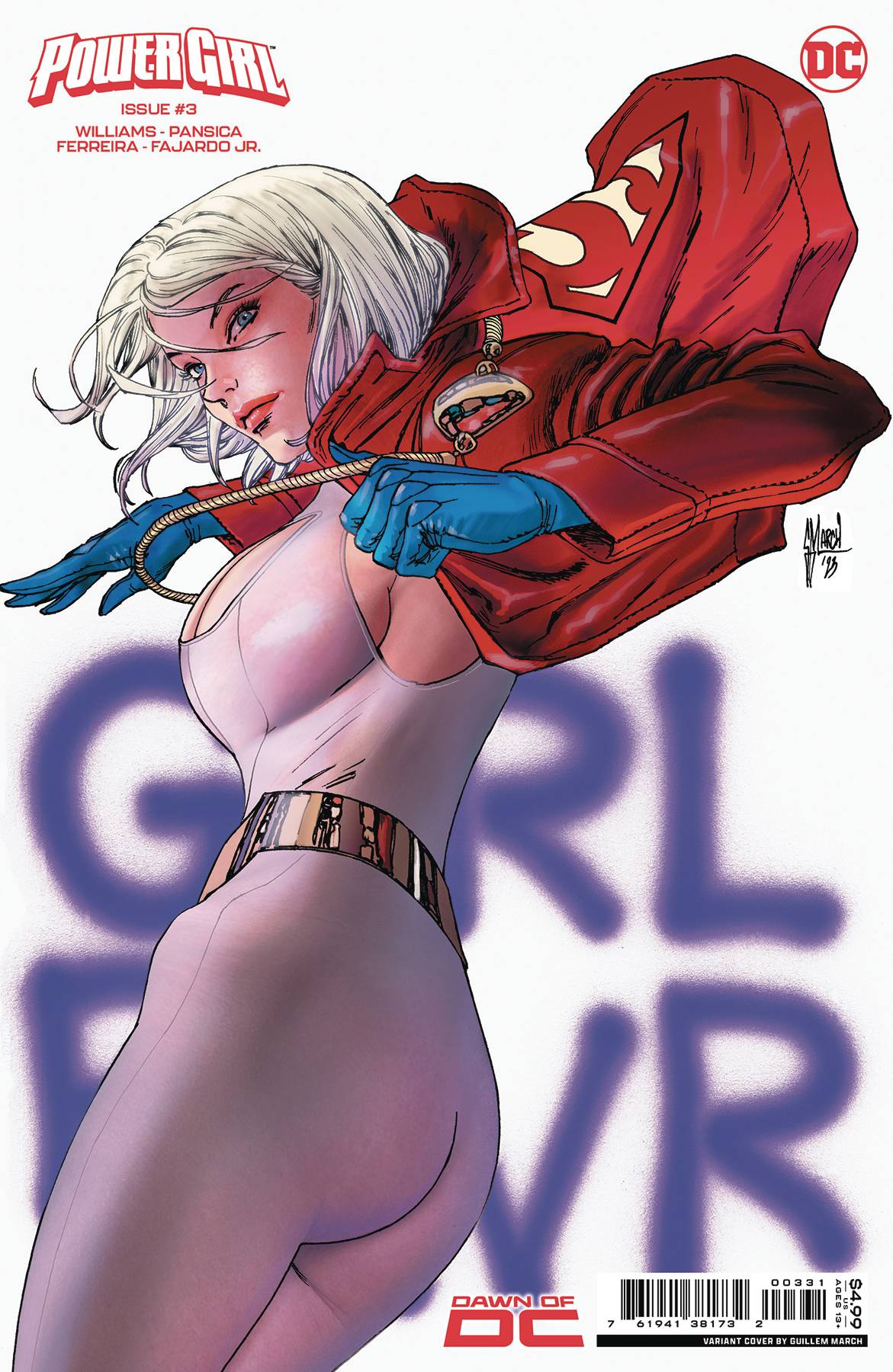 POWER GIRL #3C MARCH VARIANT
