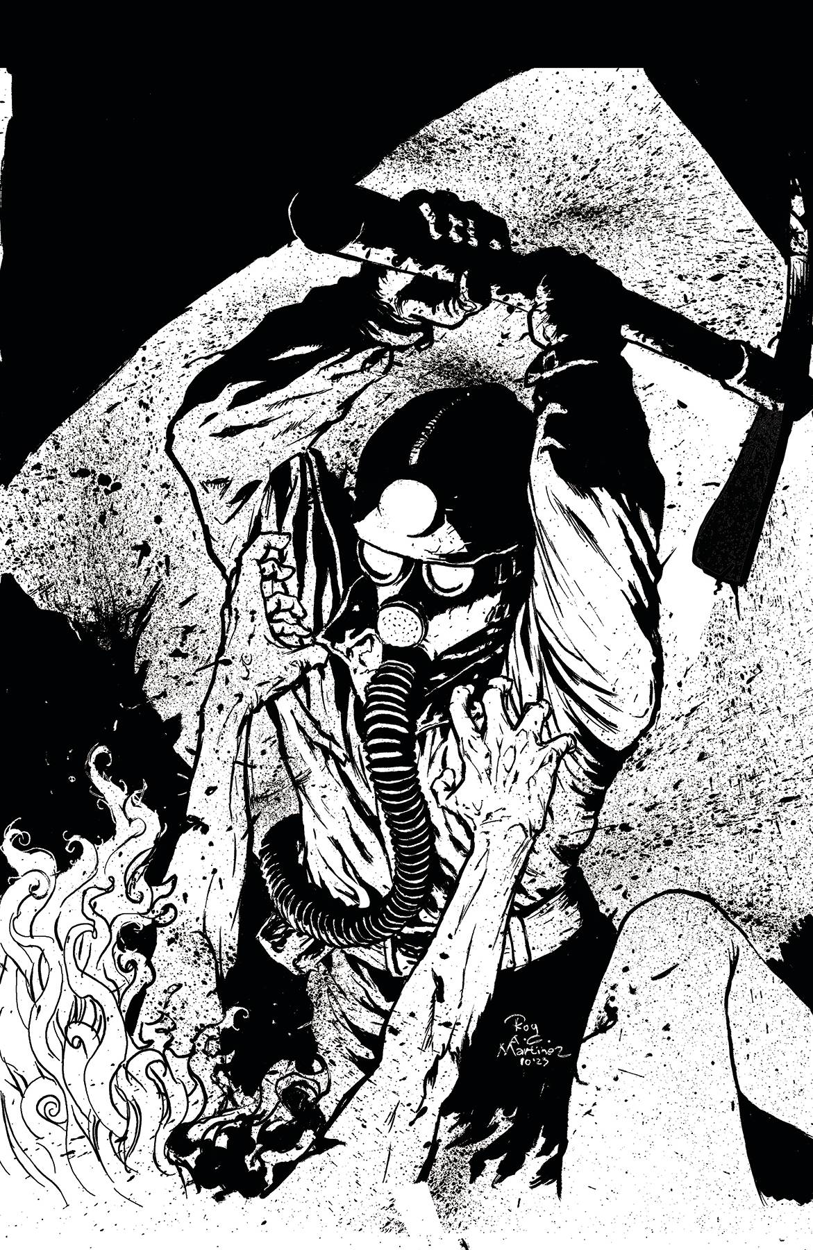 VALENTINE BLUFFS MASSACRE #1E LTD ED B&W VIRGIN ART (MR)