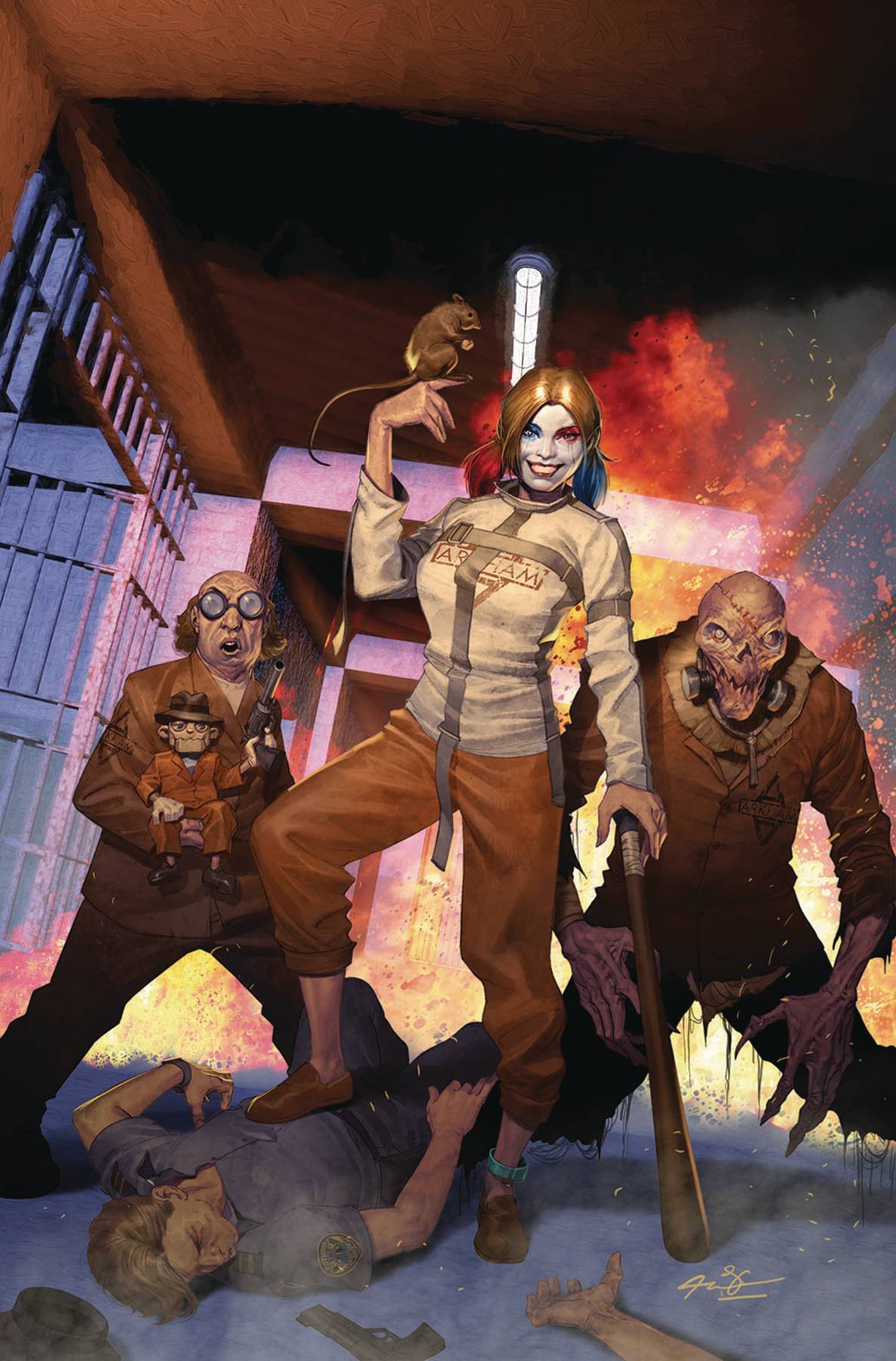 SUICIDE SQUAD KILL ARKHAM ASYLUM #3B (OF 5) OLIVETTI VAR (MR)