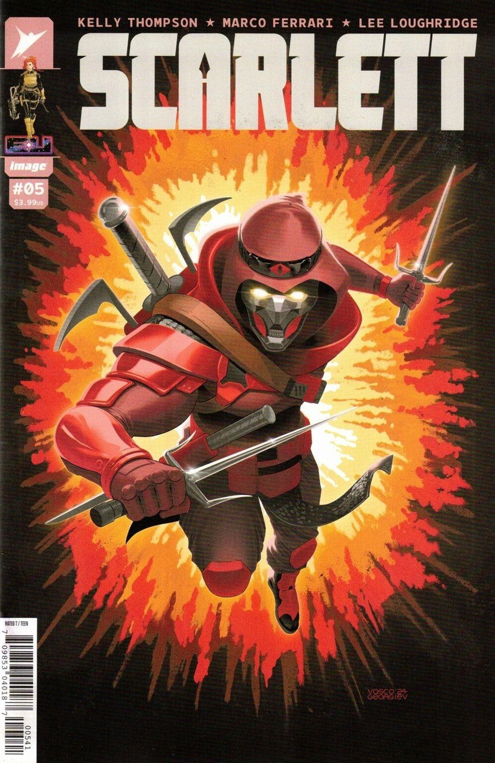 Scarlett #5 (Of 5) Cover D 1 in 25 Vasco Georgiev Variant