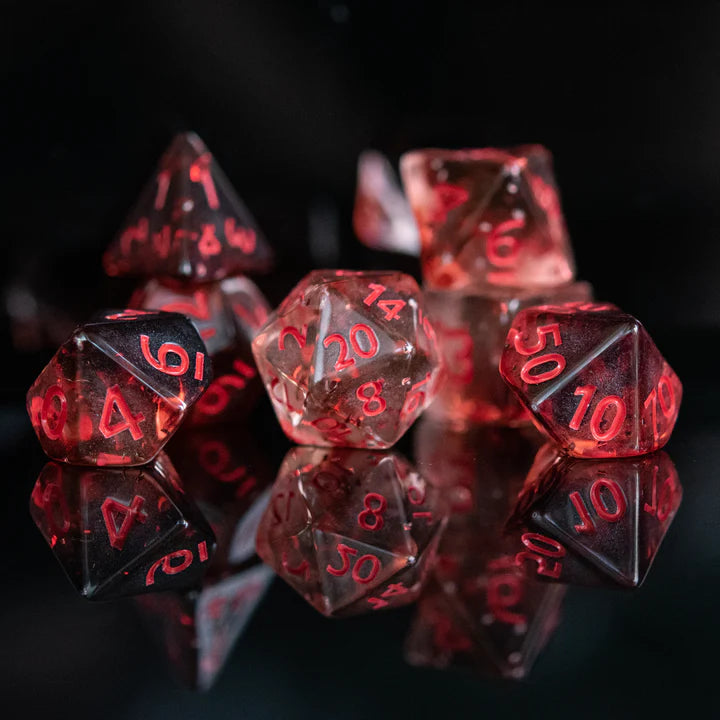 Misty Mountain- Vampira Acrylic Dice Set