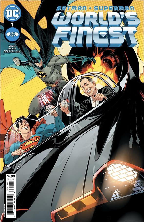 Batman / Superman: World's Finest #1 - Dan Mora - Jerry Seinfeld In The Bat-Mobile Getting Coffee