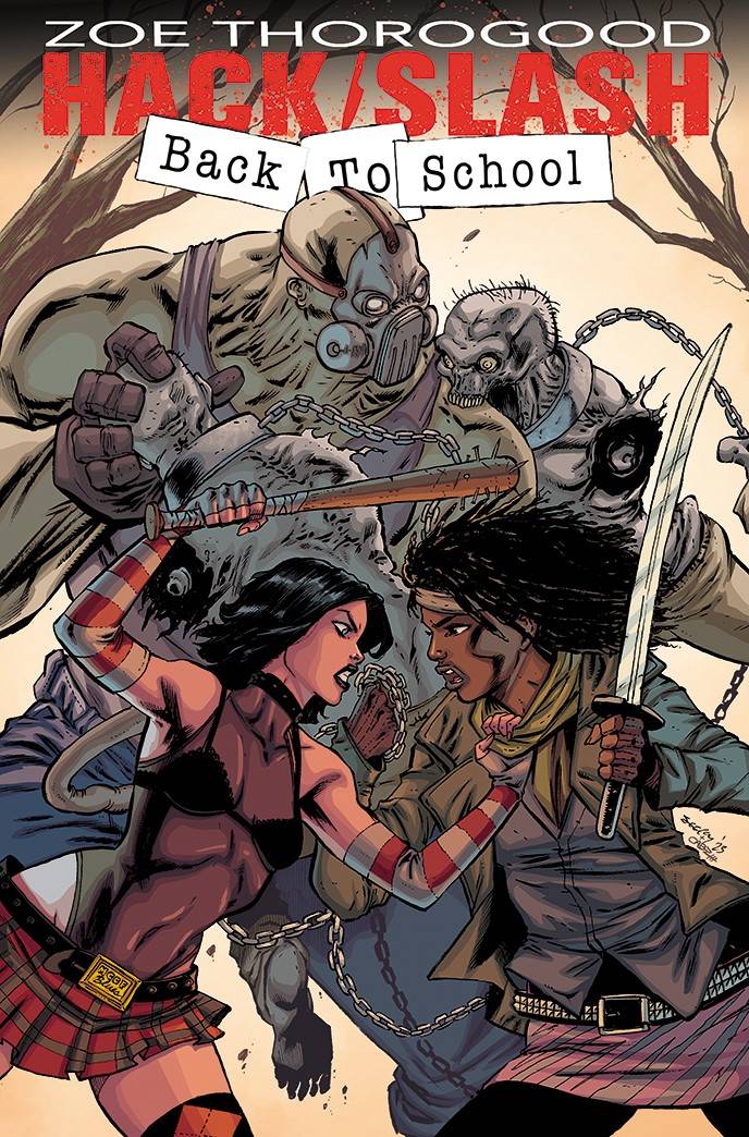 HACK SLASH BACK TO SCHOOL #1D (OF 4) SEELEY TWD 20TH ANNV TEAM UP VARIANT
