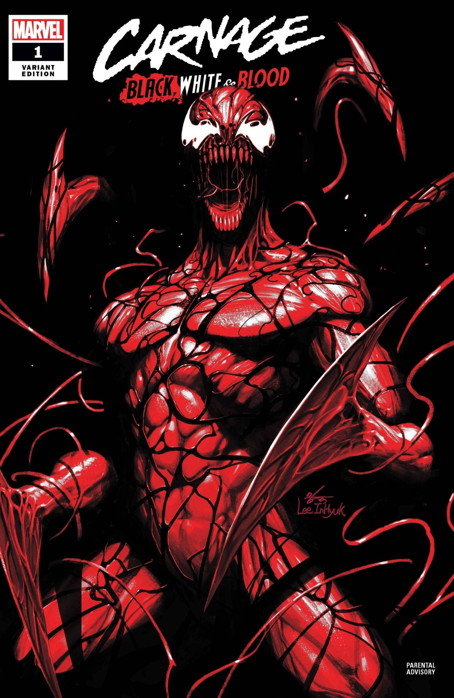 Carnage: Black, White & Blood #1 Inhyuk Lee Variant