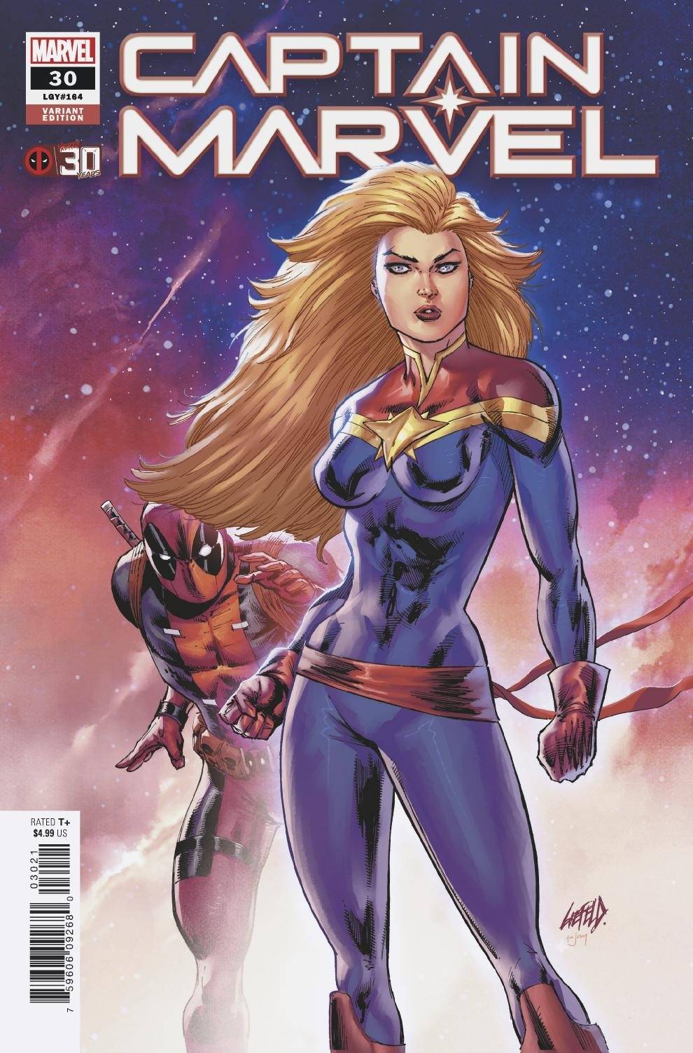 Captain Marvel #30 Liefeld Variant