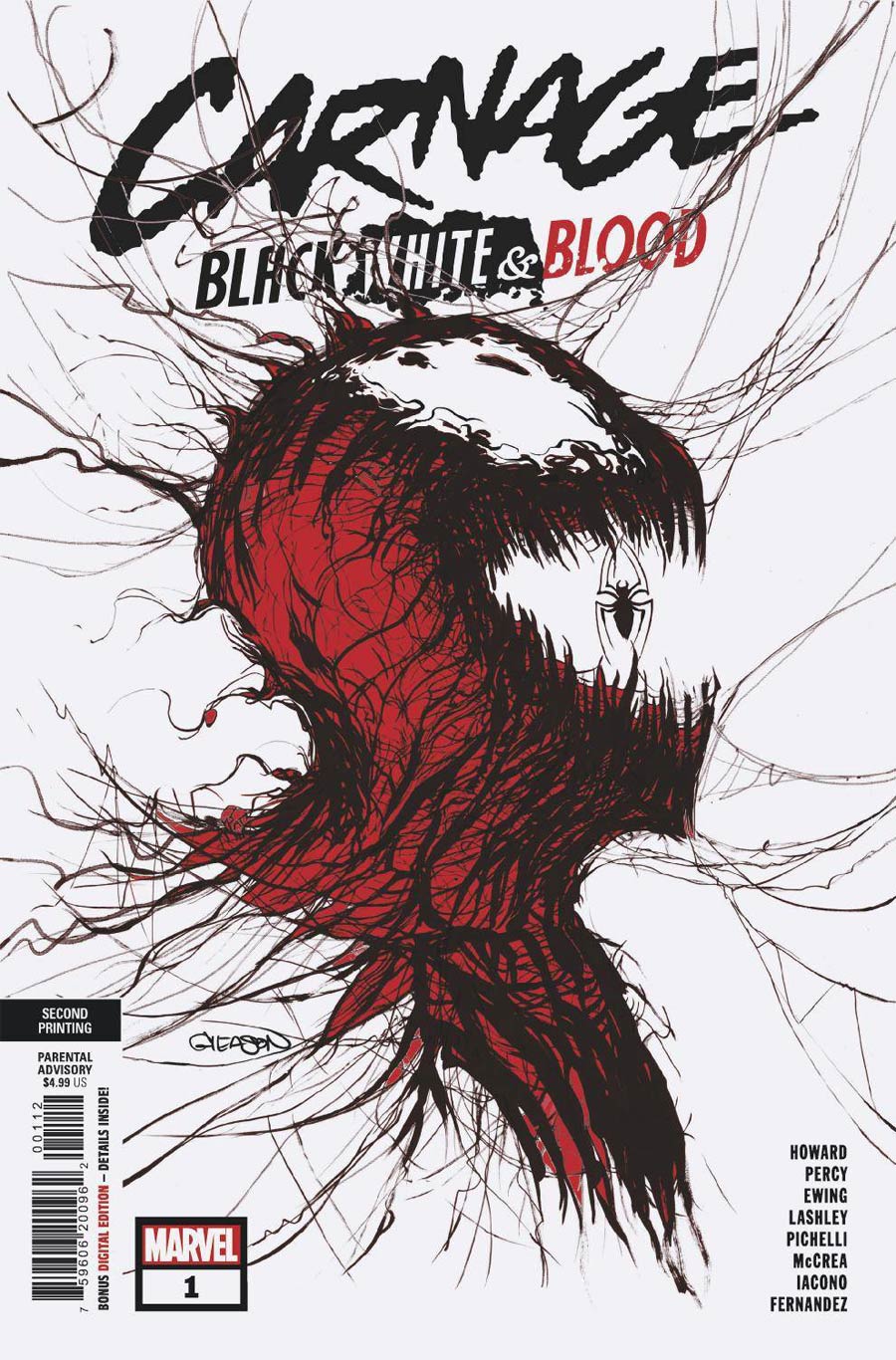 Carnage: Black, White & Blood #1 2nd Printing