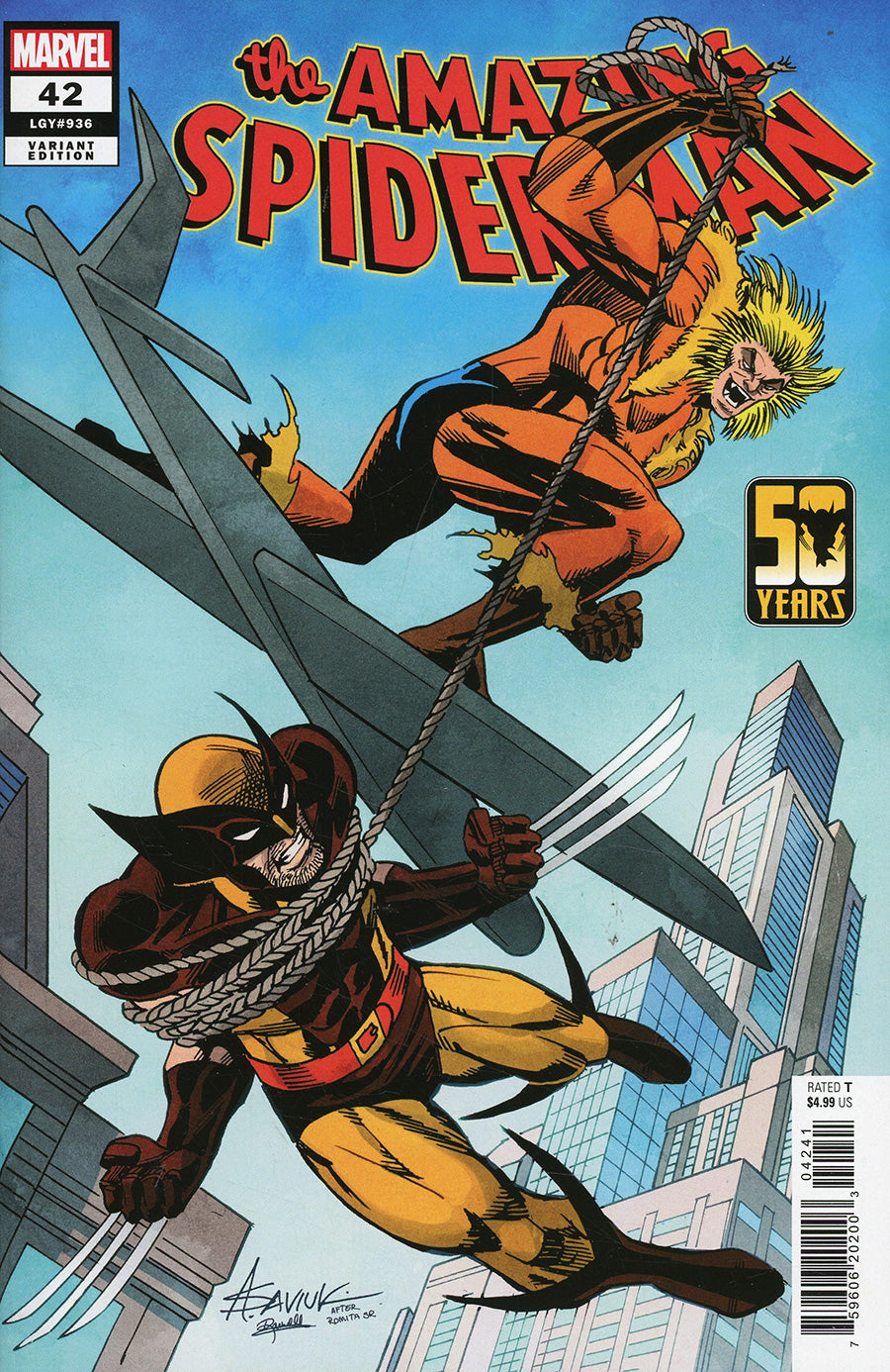 AMAZING SPIDER-MAN #42 SAVIUK WOLVERINE VAR