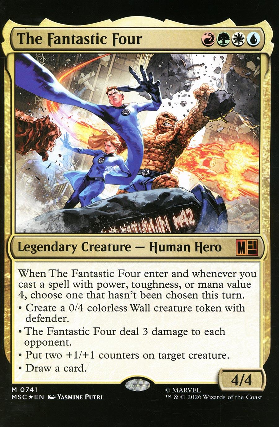 Fantastic Four #12 Classified Artist Magic: The Gathering Variant