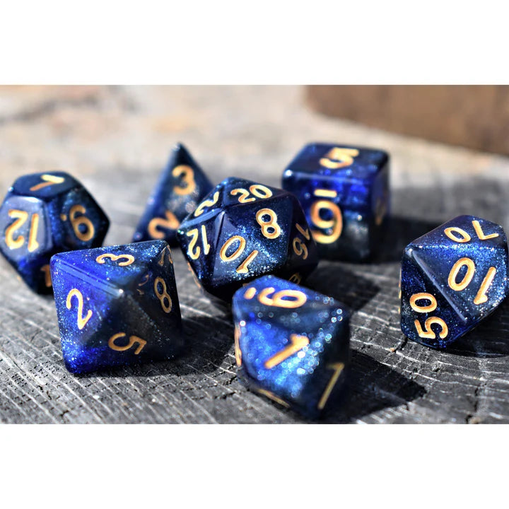 Misty Mountain- Milky Way Acrylic Dice Set