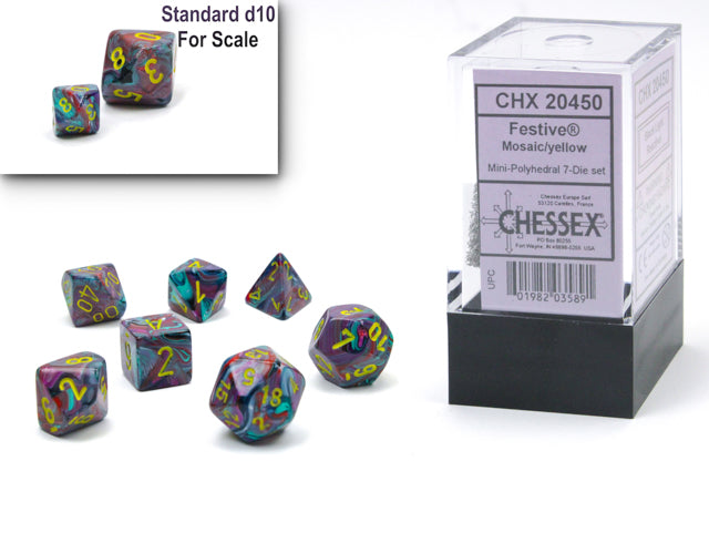 Chessex Mini-hedral Festive® 7-Die Set