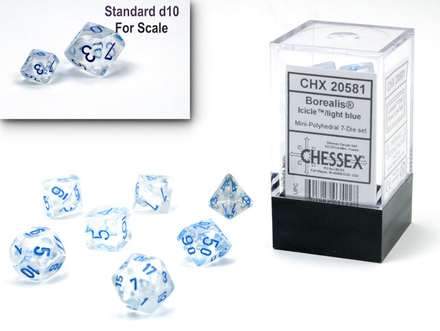 Chessex Mini-hedral Borealis® 7-Die Set