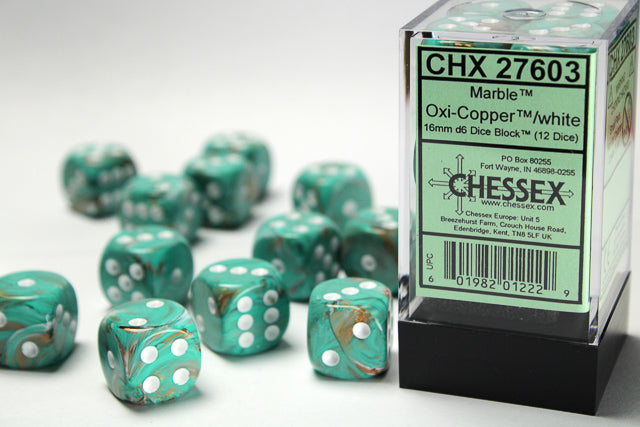Chessex 16mm Marble Dice Blocks™