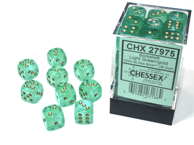 Chessex 12mm Borealis® Dice Blocks™