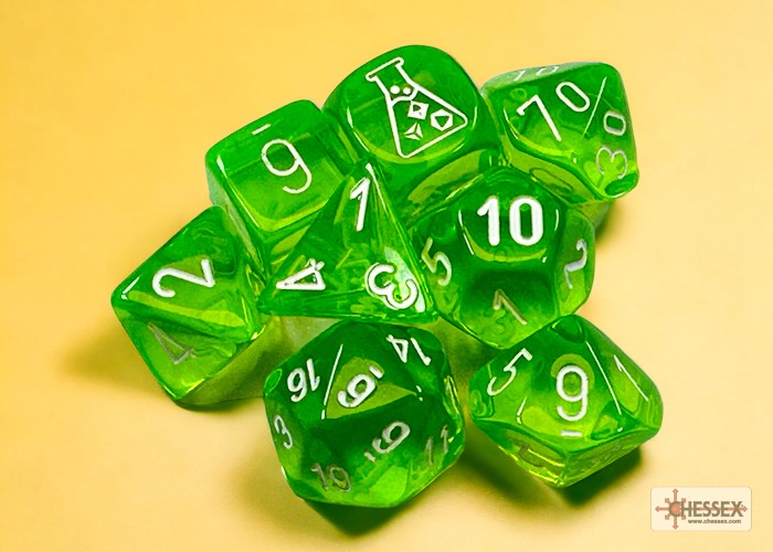 Chessex Lab Dice™ Translucent Polyhedral Dice