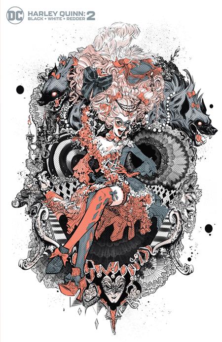 HARLEY QUINN BLACK WHITE REDDER #2B (OF 6)  JONES VARIANT