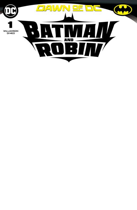 BATMAN AND ROBIN #1 BLANK VARIANT