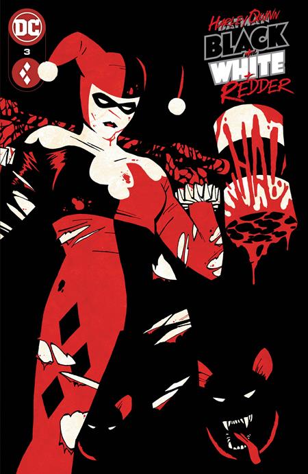 HARLEY QUINN BLACK WHITE REDDER #3A (OF 6)