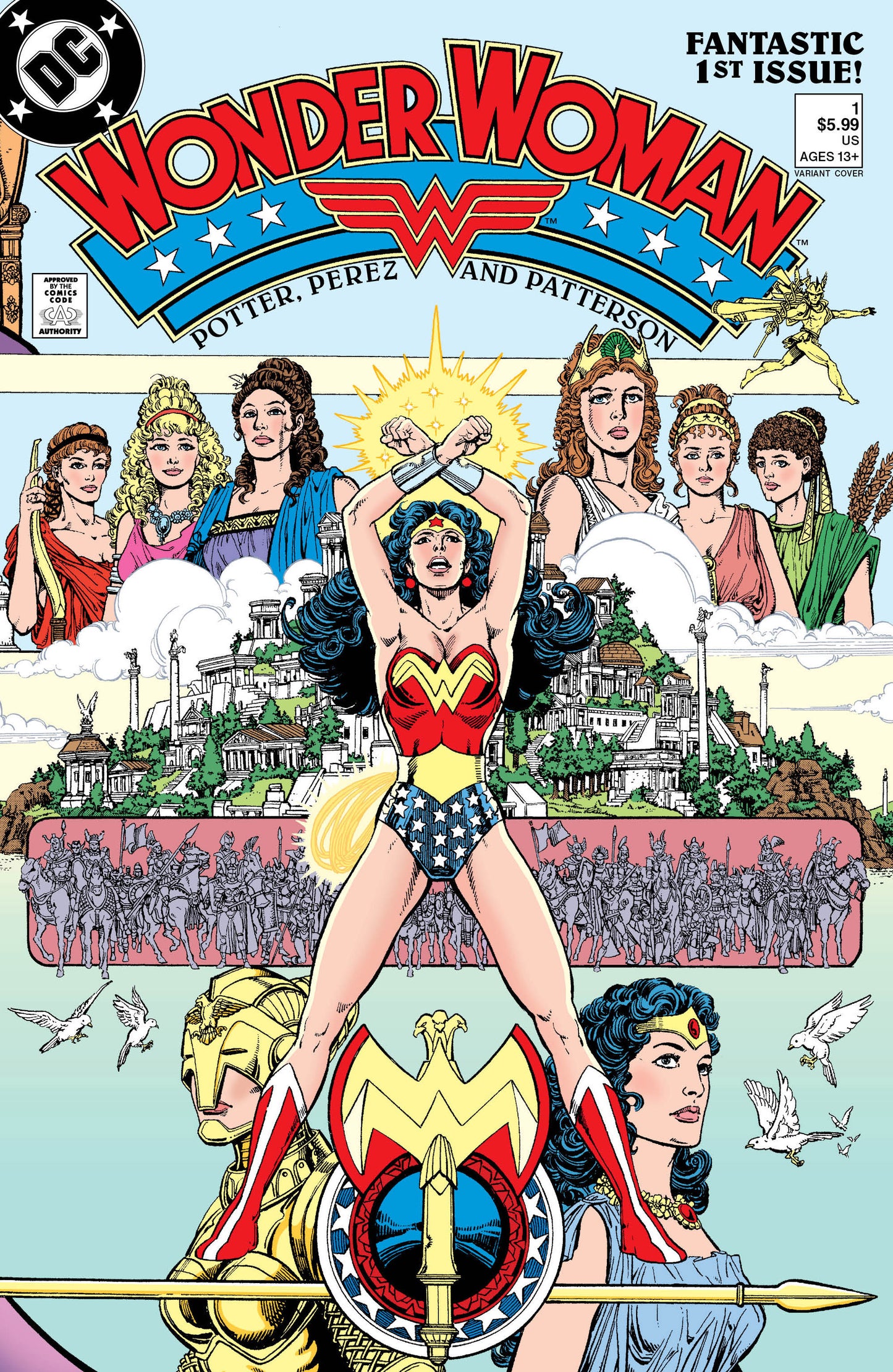 WONDER WOMAN (1987) #1 FACSIMILE EDITION (2023 EDITION) CVR C GEORGE PEREZ FOIL VAR