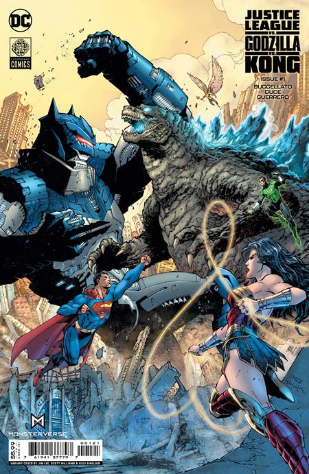 JUSTICE LEAGUE VS GODZILLA VS KONG #1B (OF 7)  JIM LEE & SCOTT WILLIAMS VARIANT