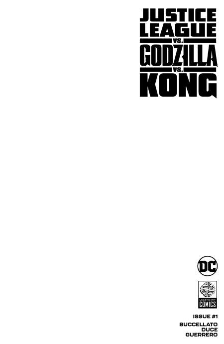 JUSTICE LEAGUE VS GODZILLA VS KONG #1D (OF 7) BLANK VARIANT