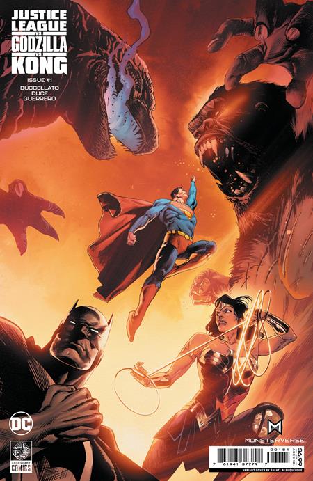 JUSTICE LEAGUE VS GODZILLA VS KONG #1E (OF 7) ALBUQUERQUE FOIL VARIANT