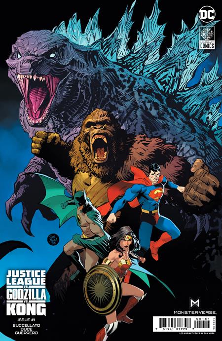 JUSTICE LEAGUE VS GODZILLA VS KONG #1H (OF 7) 1:25 MORA INCENTIVE VARIANT