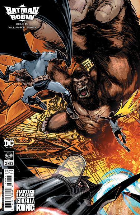 BATMAN AND ROBIN #2 BALDEON CONNECTING JUSTICE LEAGUE VS GODZILLA VS KONG VARIANT