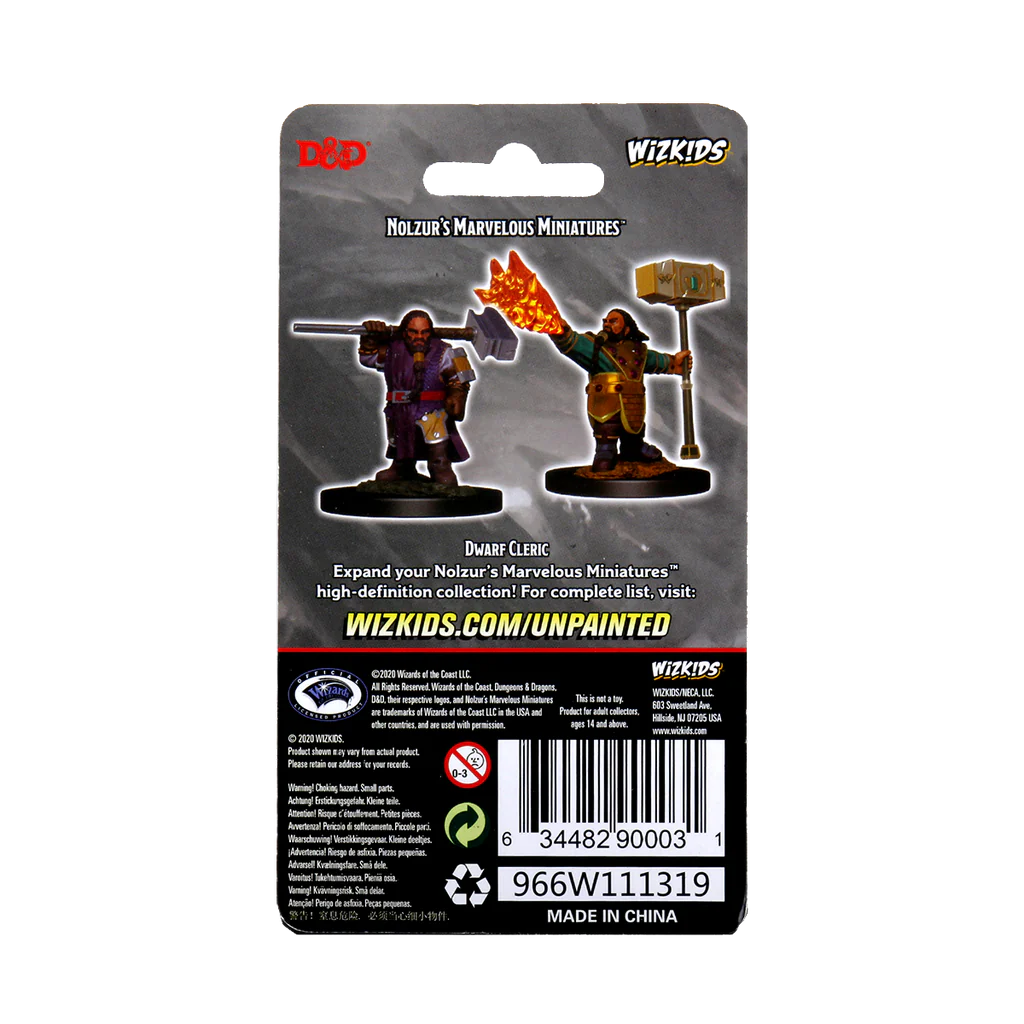 D&D Nolzur's Marvelous Miniatures - Male Dwarf Cleric