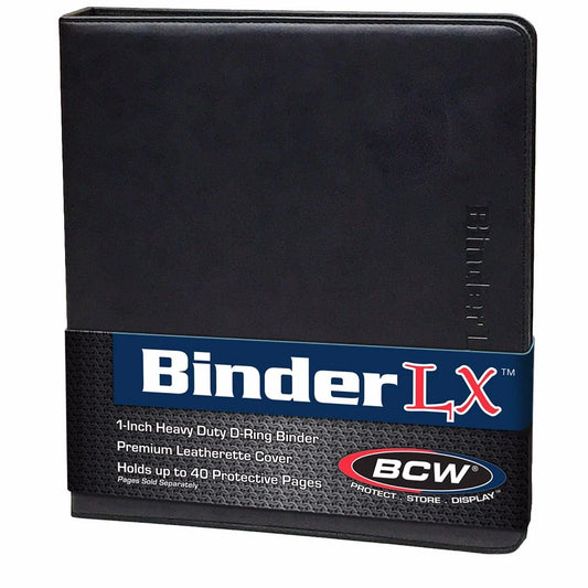 BCW 1 in. Album - LX - Collectors - Black Binder