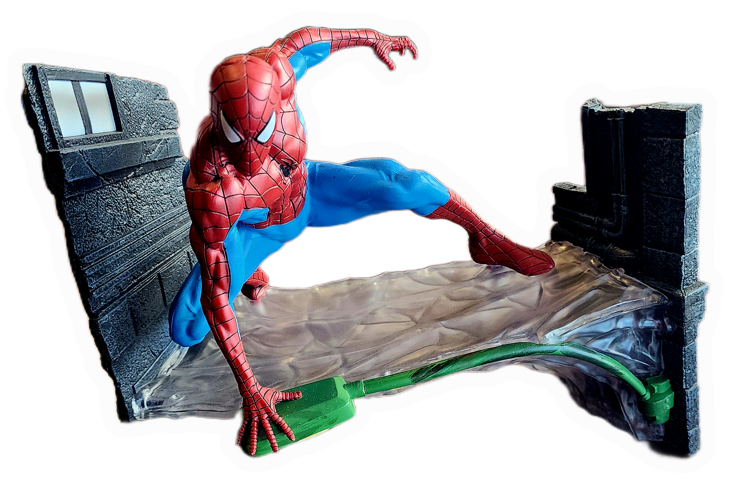 Diamond Select Toys - Gallery: Marvel - Spider-Man Webbing Diorama PVC