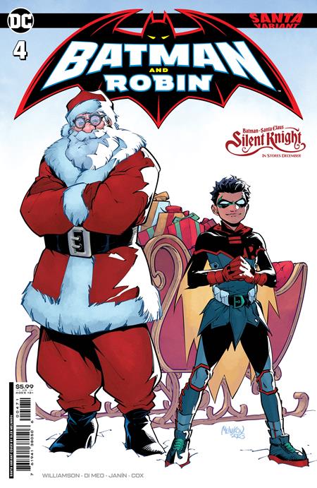 BATMAN AND ROBIN #4D MELNIKOV SANTA CARD STOCK VAR