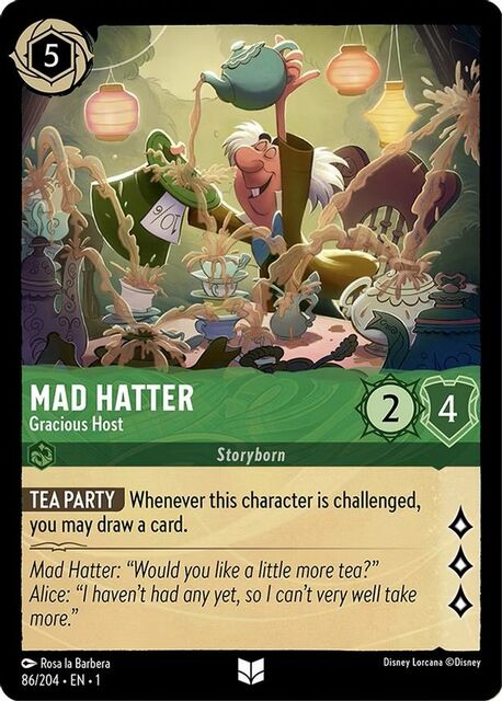 Mad Hatter - Gracious Host - 86/204 - Uncommon - Cold Foil