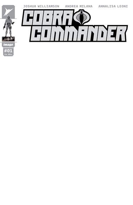 COBRA COMMANDER #1G (OF 5) BLANK SKETCH VAR
